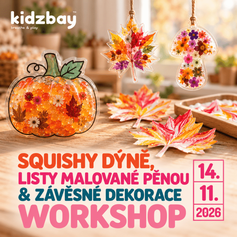 14.11. 2026 WORKSHOP – SQUISHY DÝNĚ, LISTY A DEKORACE + 45 min haloterapie na pláži (10:00-11:30)